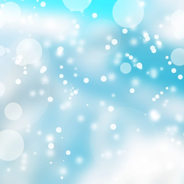 Синий зимний фон с сияющими снежинками — стоковое фото