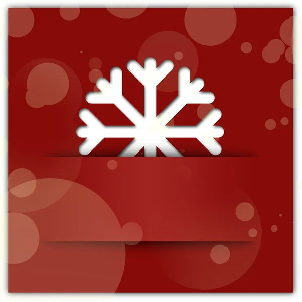 Kerstmis sneeuwvlok stoffen grafische achtergrond rood — Stockfoto