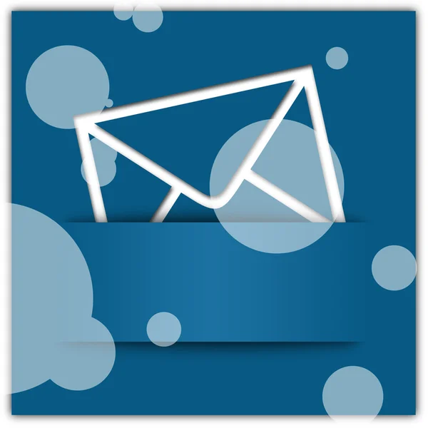 Blue Message Applikation Grafik-Design Hintergrund mit Copyspace — Stockfoto