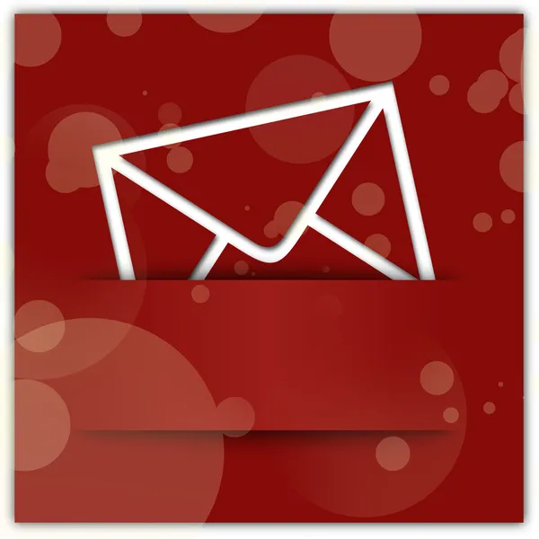Красное сообщение Applique графический дизайн фон с копирайтом — стоковое фото