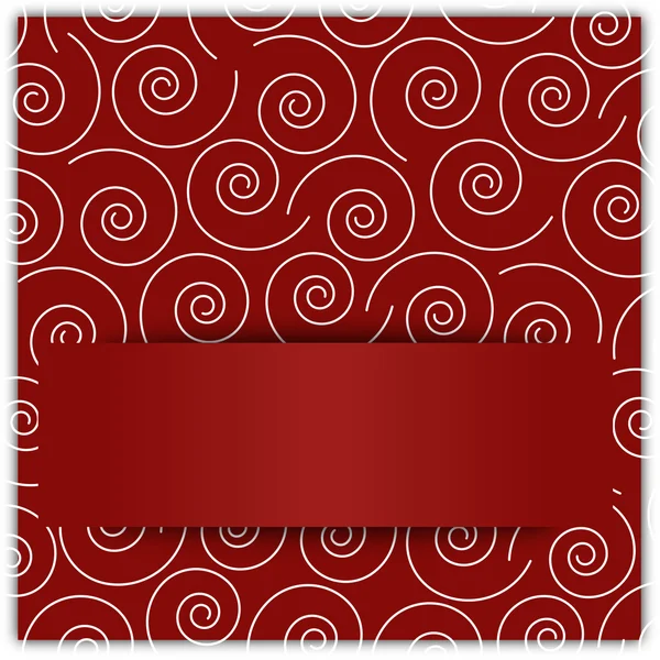 Wirbel Weihnachtsschmuck Hintergrund mit Copyspace Applikation — Stockfoto