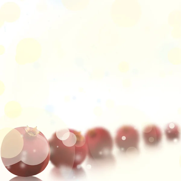 党的的美味水果。红色成熟石榴和闪闪发光的金色 — 图库照片