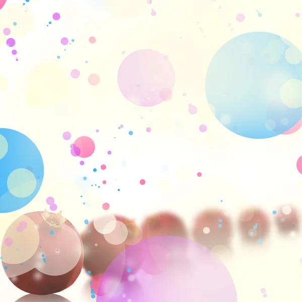 Färgglada holiday bakgrund med konfetti och granatäpple — Stockfoto