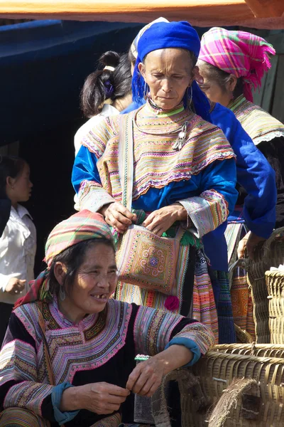 Vietnamský květina hmong etnických menšin — Stock fotografie