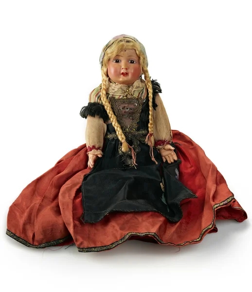 Ceramic old dolly in german style — Stock Photo, Image