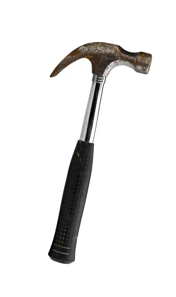 Rostiger Hammer isoliert auf Weiß — Stockfoto