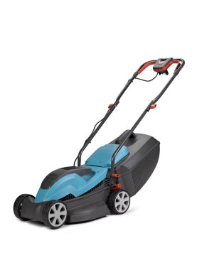 Lawn mower. Isolated on white background clipart