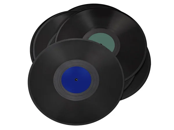 Stapel oude vinyl record — Stockfoto