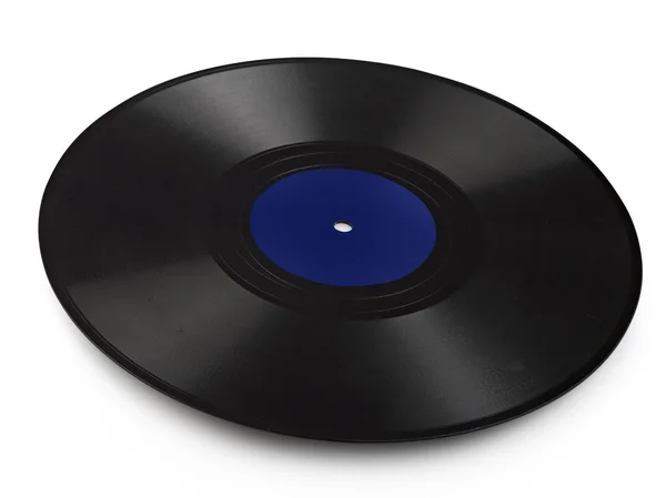Oude vinyl record geïsoleerd op wit — Stockfoto