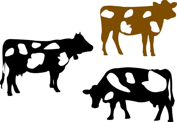 Colheita de vacas — Vetor de Stock