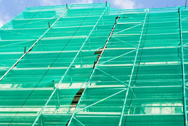 stock image Scaffolds and netting