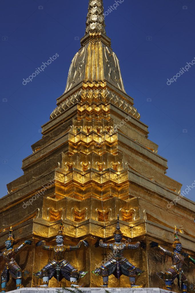 Thailand, Bangkok, Imperial Palace, Imperial city, the Golden Temple — Stock Photo