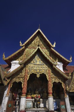 Tayland, chiang mai, phra thart DOI suthep Tapınağı (wat phra thart DOI suthep), çatı süsler