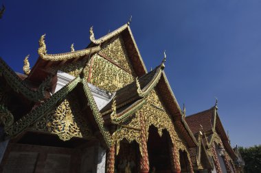 Tayland, chiang mai, phra thart DOI suthep Tapınağı (wat phra thart DOI suthep), çatı süsler