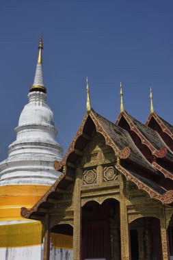 Tayland, chiang mai, phra thart DOI suthep Tapınağı (wat phra thart DOI suthep), çatı süsler