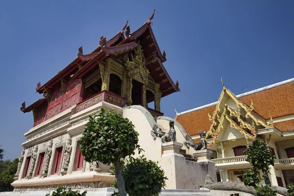 Thaiföld, Chiangmai, buddhista templom — Stock Fotó