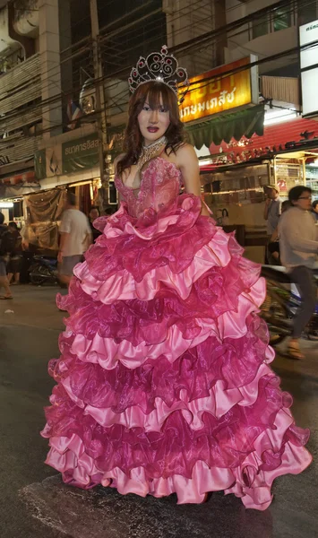 Thaiföld, Chiang Mai, belvárosi meleg büszkeség parádé — Stock Fotó