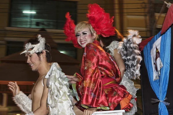 Tajlandia, chiang mai, parada dumy gejowskiej Śródmieście — Zdjęcie stockowe