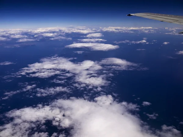 Italia, vista aérea de las nubes y del mar Tirreno — Foto de Stock