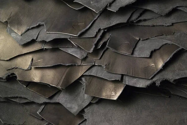 Italy, Naples, cow leather in a leather factory — Stock Photo, Image