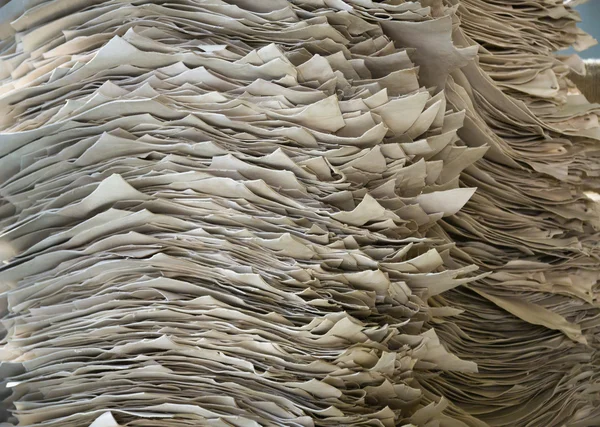 İtalya, Napoli, inek deri deri fabrikasında — Stok fotoğraf