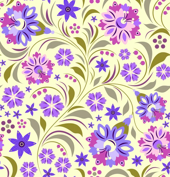 Patrón de flores sin costura — Archivo Imágenes Vectoriales