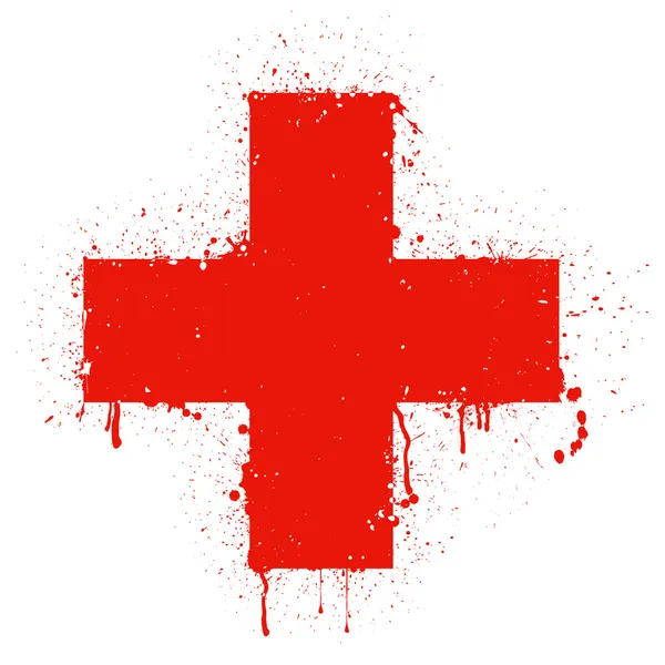 Rotes Kreuz — Stockvektor