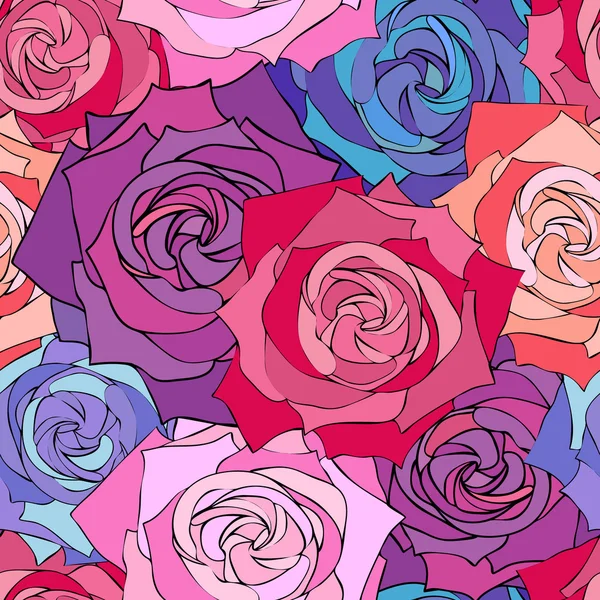 Абстрактные розы — стоковый вектор