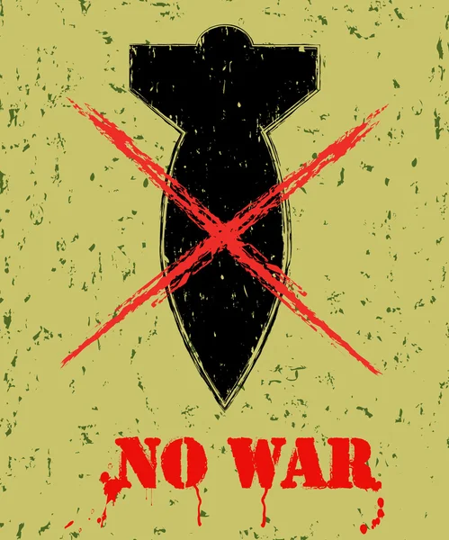 Kein Krieg — Stockvektor