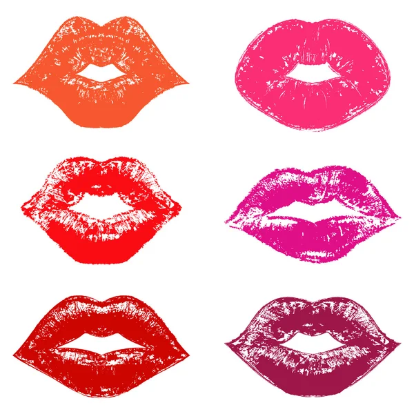 Küme dudaklar — Stok Vektör