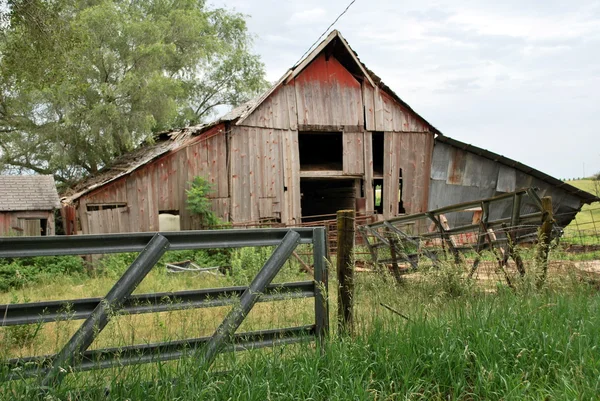 Antiguo granero de Kansas Imagen De Stock
