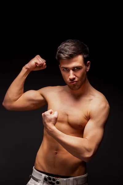 Young handsome muscular man — Stock Photo, Image
