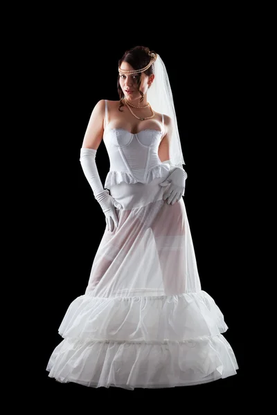 Lovely sensual bride in lingerie — Stock Photo, Image