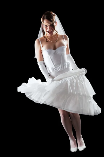 Krásné smyslné nevěsty v prádle — Stock fotografie