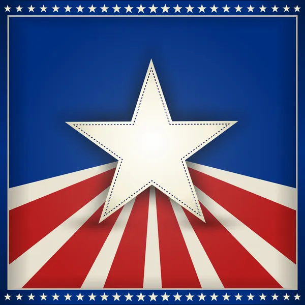 Fondo patriótico de Estados Unidos con estrellas y rayas — Vector de stock