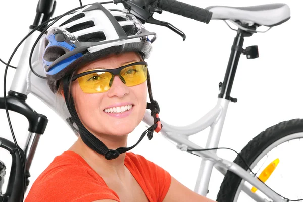 Happy cyclist — Stock Photo, Image