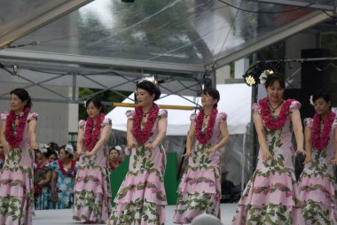 Hula dansçılar, osaka, Japonya