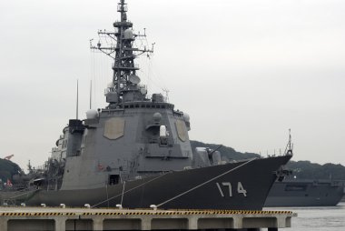 Kirishima torpido füze destroyeri, yokosuka, Japonya