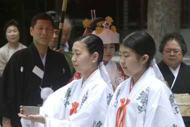 Şinto düğün, tokyo, Japonya