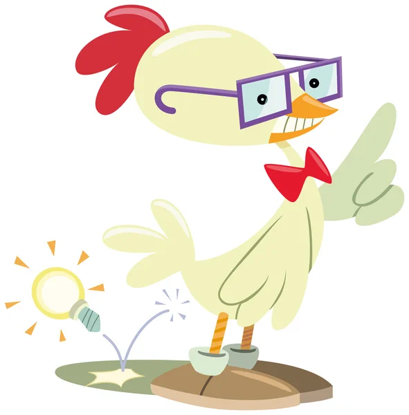 Kurczak frajerem — Wektor stockowy