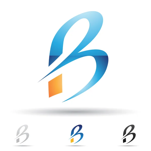 Абстрактна піктограма для літери B — стоковий вектор