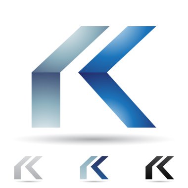 Abstract icon for letter K clipart