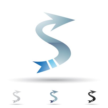 Abstract icon for letter S clipart