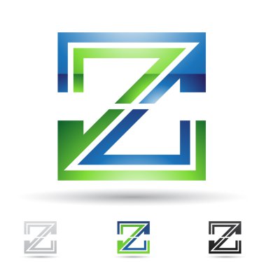 Abstract icon for letter Z clipart