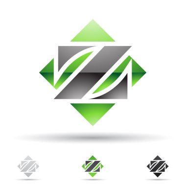 Abstract icon for letter Z clipart