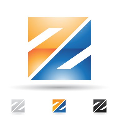 Abstract icon for letter Z clipart