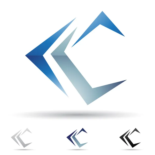 Streszczenie ikona na literę c — Wektor stockowy
