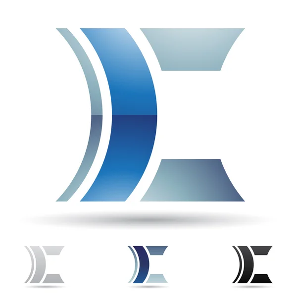 Icono abstracto para la letra C — Vector de stock