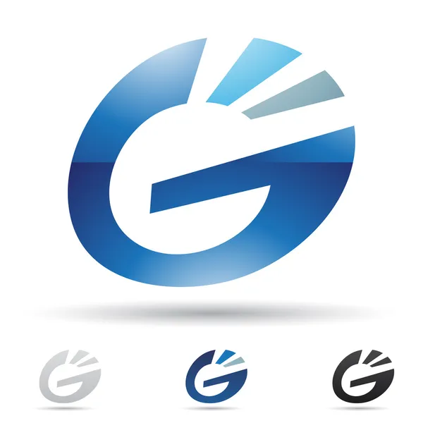Icono abstracto para la letra G — Vector de stock