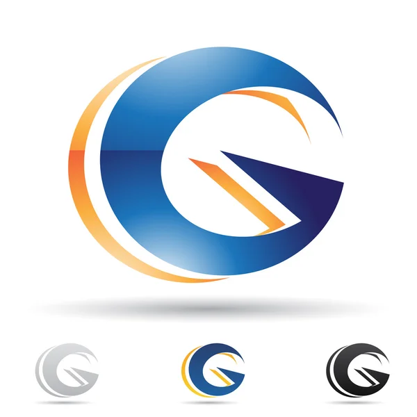 Ícone abstrato para a letra G —  Vetores de Stock